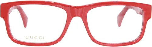 Vista 2 de Gucci GG1141O-006 Red Narrow - Lentes para hombre, Rojo Transparente Rojo