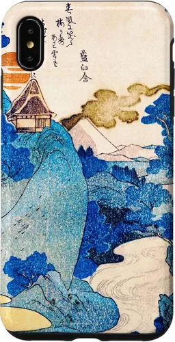 Vista 7 de iPhone 15 Japón Retro Art Utagawa Kuniyoshi Vista nocturna del Monte Fuji Case