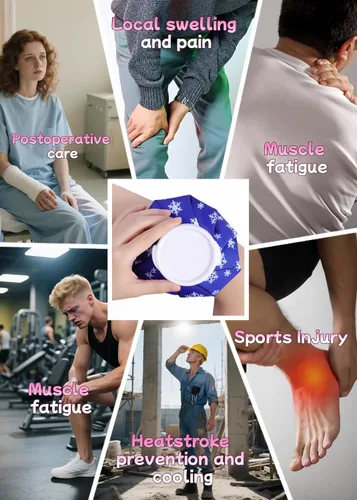 Vista 6 de Bolsa de hielo reutilizable caliente y fría para lesiones deportivas, paquete de hielo para lesiones, terapia de frío y calor, paquete frío