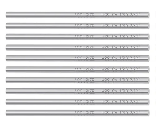 Vista 9 de Accusize Industrial Tools 1/2 x 1/2 x 4 pulg. (Ancho por Altura por TOL) Broca de herramienta HSS+5% M35 Cobalto para torno, 5095-0032 HSS + 5%