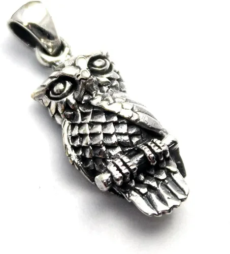 Vista 2 de COSUMOSU Owl 925 sterling silver Animal Mexican Pendant
