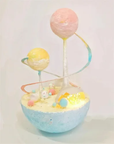 Vista 3 de Crafjie 2 piezas 15 cm de bolas de espuma blancas semirredondas de poliestireno, bolas de espuma para manualidades, suministros de manualidades