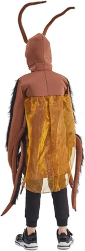 Vista 6 de Honeystore Disfraz divertido de cucaracha para niños disfraz de juego de rol color marrón