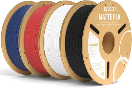 Vista 15 de ELEGOO Paquete de filamento de impresora 3D PLA mate 22 lbs 0.07 in