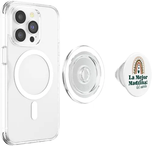 Vista 4 de La Mejor Madrina Del Mundo Cute Boho Rainbow Godmother PopSockets MagSafe PopGrip for iPhone