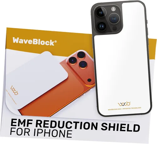 Vista 22 de WAVEBLOCK Bloqueador de EMF para Celular - Hecho para iPhone 11 - La única pegatina 5G-Shield patentada, respaldada científicamente y probada