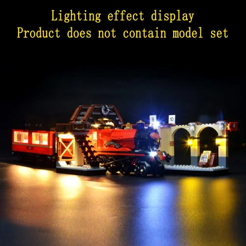Vista 4 de GEAMENT Kit de luz LED compatible con Lego Hogwarts Express - Juego de iluminación para modelo de construcción 75955 (juego de modelos no incluidos)