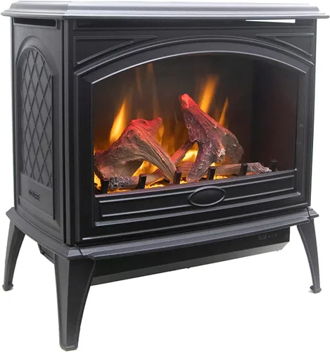 Vista 4 de Sierra Flame E-70 Chimenea eléctrica de hierro fundido
