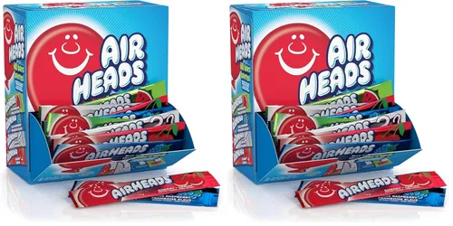 Vista 7 de Airheads Dulces, sabores de frutas surtidos, caja de cine, barras de tamaño completo envueltas individualmente, sin fusión, 6 barras por caja, 12