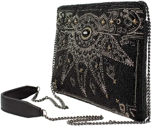 Vista 4 de Mary Frances Bolso bandolera con cuentas Magical Power, color negro, Negro