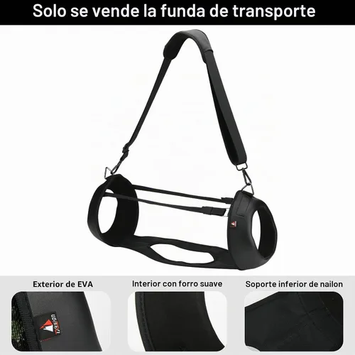 Vista 7 de Estuche de transporte de viaje para JBL Boombox 3, funda impermeable para altavoz portátil con correa para el hombro