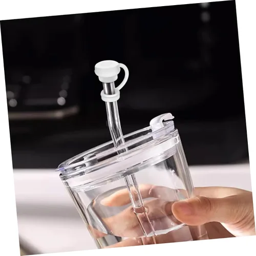 Vista 6 de 12Pcs Silicone Leakproof Stopper Set with Straw Cover Cap and Cleaning Brushes Compatible with Stanley Cup and Spill Stoppers for Spill Protection
