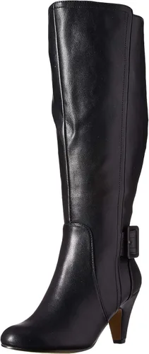 Vista 8 de Bella Vita womens Troy II Plus Dress Wide Calf Boot Super Gamuza Negro