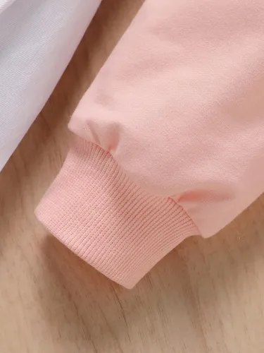 Vista 3 de Floerns Falda plisada con estampado gráfico de letras para niñas, traje de dos piezas