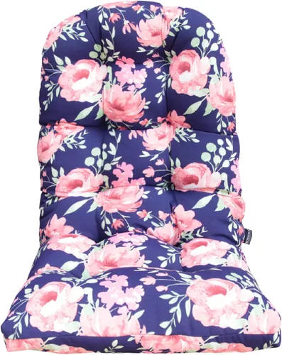 Vista 10 de Cojines para silla Adirondack para patio al aire libre, esquinas redondas, color azul lago