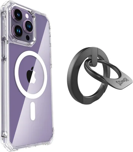 Vista 318 de Scooch para MagCase Compatible con iPhone 12 Mini Incluyendo MagRing 2.0, Soporte para Teléfono Compatible con MagSafe y Pata de Soporte