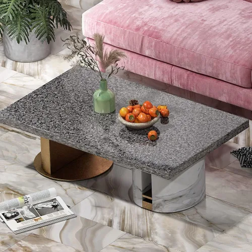 Vista 6 de Livelynine Papel adhesivo de granito oscuro para encimeras, despegar y pegar, cubiertas de encimera, papel tapiz de granito impermeable