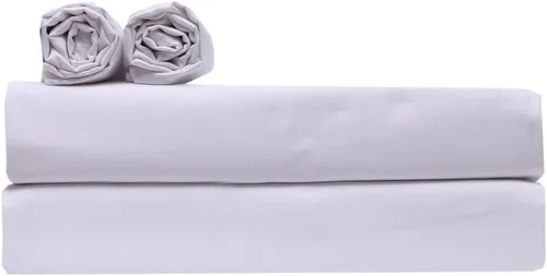 Vista 4 de Sábanas de tamaño King con parte superior flexible de cabeza dividida para cama ajustable, 800 TC-100% algodón, 4 piezas, sábanas divididas