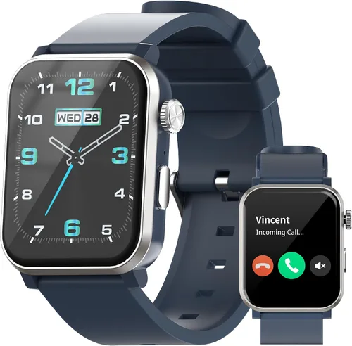 Vista 9 de EZON Reloj inteligente para niños y niñas, reloj HD de 1.83 pulgadas con función de llamada, juegos, podómetro, frecuencia cardíaca, SpO2, monitor