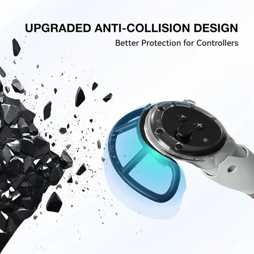 Vista 3 de APEXINNO 3 in 1 Handle Attachments for Meta Quest 3 Controller Grips Accessories, VR Handle Extender Extension Grips for Oculus Quest 3 Beat Saber