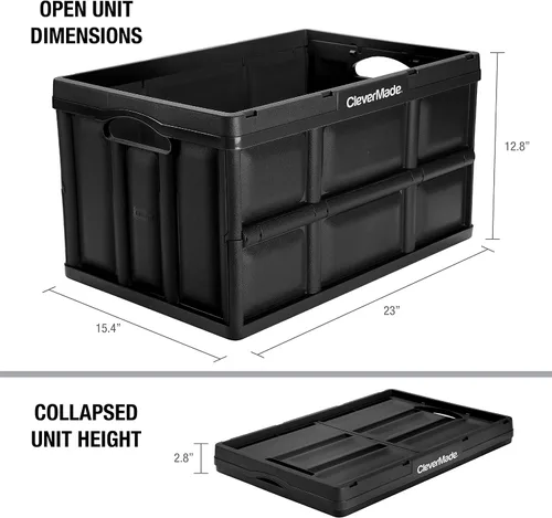 Vista 3 de Contenedor para almacenamiento plegable CleverCrates, de CleverMade