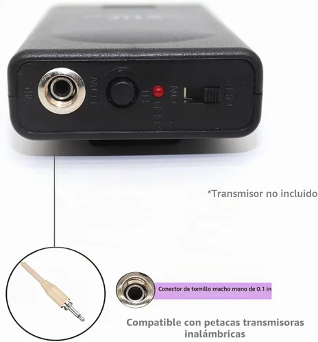Vista 6 de Micrófono con auriculares para el sistema inalámbrico Bodypack