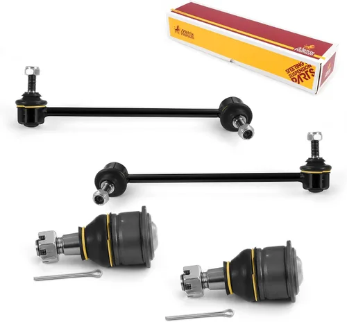 Vista 103 de Metrix Premium Chassis Parts - Juego de 4 piezas de articulación de rótula superior y barra estabilizadora delantera para Ford Ranger RWD 1998-2011