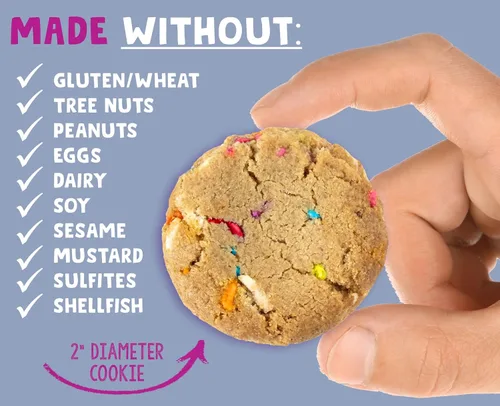 Vista 7 de Allergy Smart Galletas crujientes Sin gluten, sin nueces, sin huevo, sin soja, sin lácteos, sin OMG, Kosher Delicioso aperitivo escolar a base