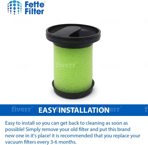 Vista 3 de Fette Filter -1610335 Filtro de vacío compatible con aspiradora inalámbrica Bissell Multi Reach Modelo # 1985 1985T 2151A 21512 21513 2151C 2151V