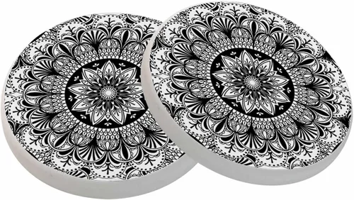 Vista 25 de Posavasos de campo de fútbol americano para bebidas, posavasos para mesa de cerámica, con base de corcho para decoración del hogar, 2