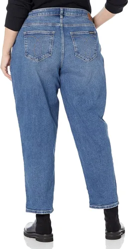 Vista 2 de Calvin Klein Women's Plus Size Mid Rise Slim Boyfriend Denim