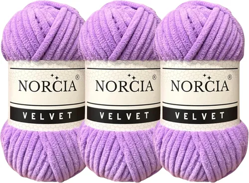 Vista 41 de Hilo de Terciopelo Suave Chenille para Ganchillo Super Voluminoso (100g-3.50oz) (68m-74.3 yds) Hilo para Manta de Bebé para Tejer Amigurumi Hilo