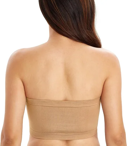 Vista 2 de DotVol Bralette con aros para mujer, sin relleno, con parte superior de tubo bandeau