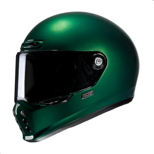 Vista 4 de Casco integral de motocicleta HJC V10 con visera Pinlock HJ-41, aprobado por DOT (negro, M)