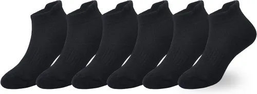 Vista 16 de EPEIUS Calcetines acolchados de algodón grueso para niños y niñas, calcetines atléticos deportivos para correr, paquete de 6 unidades, 4-14 años