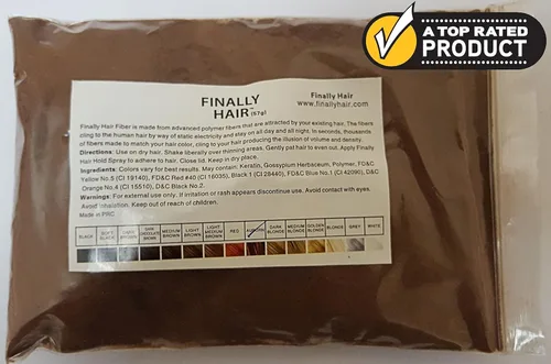 Vista 2 de Fibras de relleno de cabello, recarga de 1.76 onzas más 4.1 onzas Pulverizador fijador de fibra resistente, recarga para tu frasco actual Fibra