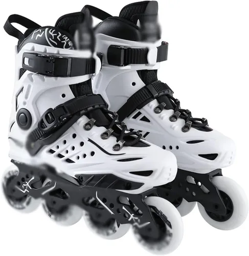 Vista 9 de Patines profesionales de carreras en línea unisex, para principiantes, para exteriores, patines de velocidad de rendimiento para adultos