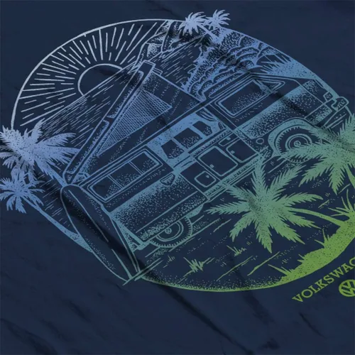 Vista 5 de Volkswagen Coastline Sunset Men's T-Shirt