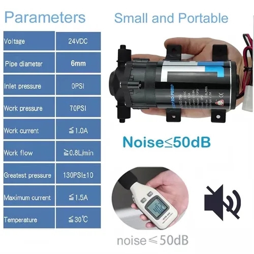 Vista 6 de Kit de sistema de refrigeración por nebulización al aire libre con kit de filtro de bomba silenciosa, línea de nebulización + rociadores de latón