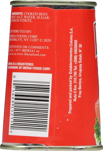Vista 3 de Iberia Carne de res en conserva, 12 oz, carne en conserva de calidad premium con jugos naturales, Halal