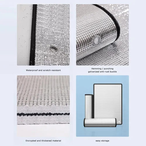 Vista 7 de Película reflectante para ventana de control de calor, protección total de privacidad, protección solar para habitación, protección solar anti UV