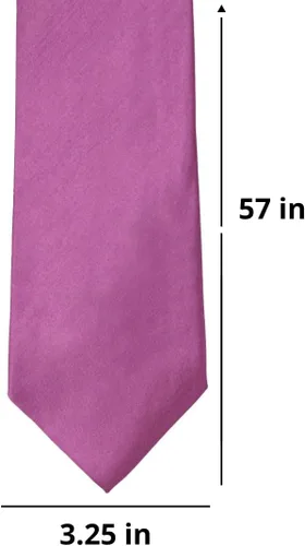 Vista 231 de tiemart Corbata de color sólido para hombre Longitud estándar