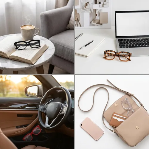 Vista 9 de Eyekepper Gafas de mujer - Gafas de diseño cuadrado de gran tamaño para mujer, color negro