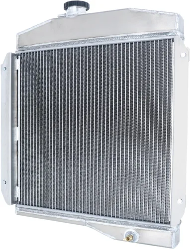Vista 5 de Radiador de aluminio de 3 filas para Jeep Willys 1955-1958, 1959-1971 Jeep CJ3 CJ5 CJ6 2.2L 3.7L 4.2L 5.0L MT