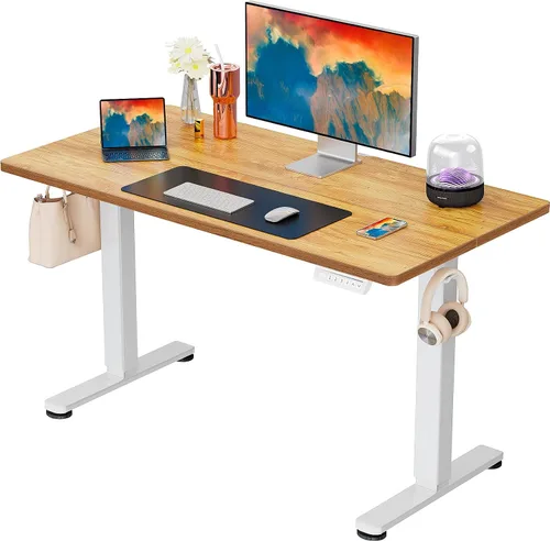 Vista 47 de ErGear - Escritorio eléctrico de pie de altura ajustable, escritorio para estar sentado o de pie de 31.5 x 18.9 pulgadas, escritorio de computadora