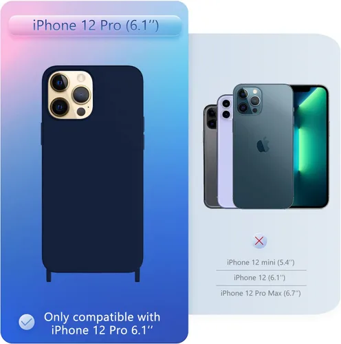 Vista 117 de Funda compatible con iPhone 8 Plus, iPhone 7 Plus/6 Plus/6S Plus con cordón, funda cruzada para iPhone con correa ajustable de silicona para iPhone