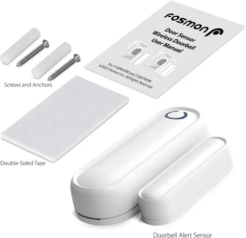 Vista 4 de Fosmon WaveLink 51018HOM - Unidad de sensor de contacto para puerta (sin receptor), color blanco
