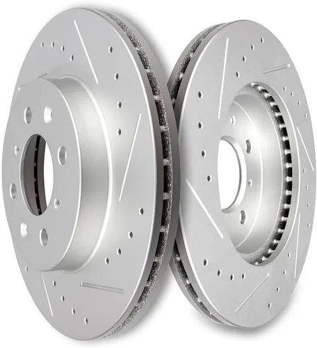 Vista 41 de SCITOO Rotores de freno traseros, 2 kits de frenos para Acura Integra 1990-2001, Honda Civic 1992-1995 1999-2000, para Civic del Sol 1993-1997, CRX