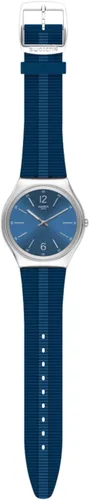 Vista 6 de Swatch Bienne by Day Reloj de cuarzo con esfera azul SS07S111 para hombre, Azul, Movimiento de cuarzo