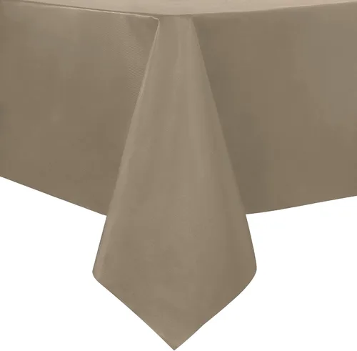 Vista 8 de sancua - Mantel rectangular de PVC 100 % impermeable, 54 x 54 pulgadas, vinilo a prueba de aceite, derrames, fácil de limpiar con un paño, para Beige
